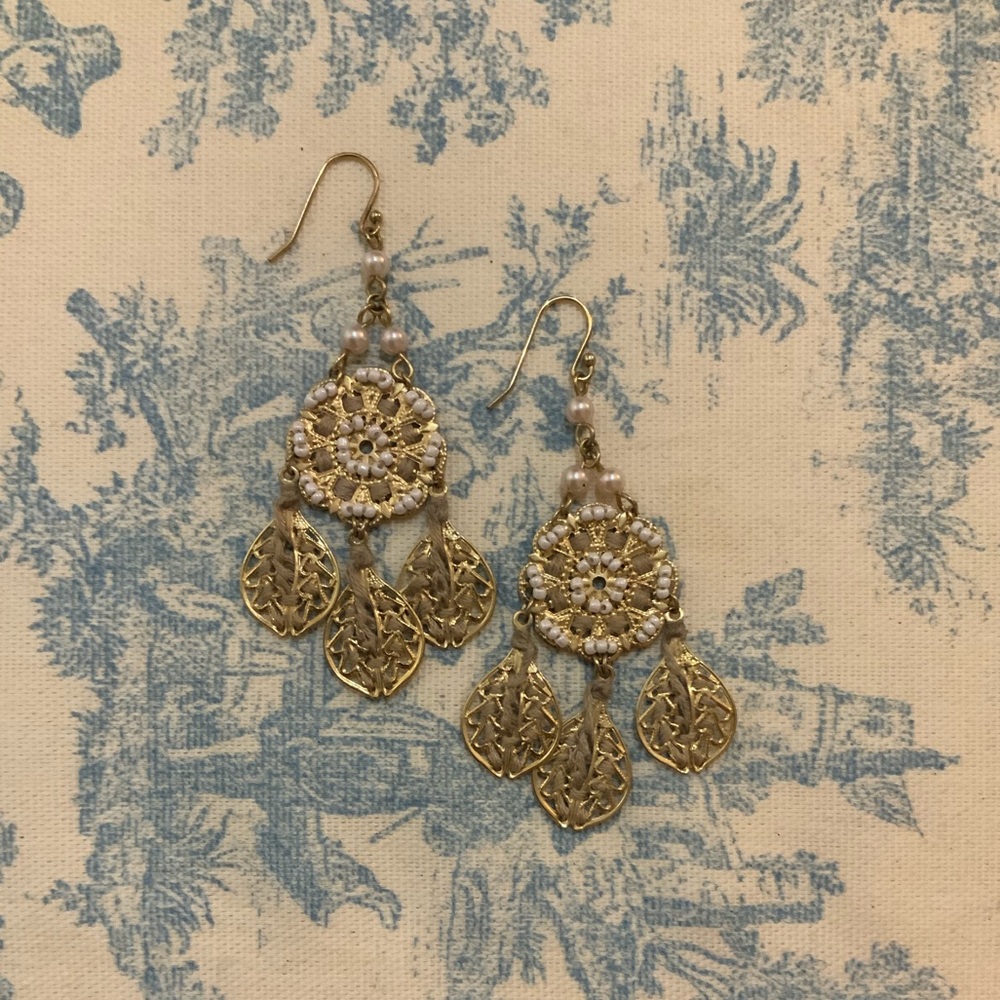 Beaded Chandelier Earrings